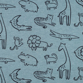 felpa Animali da safari | by Poppy – blu colomba/antracite, 