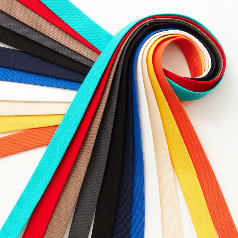 Outdoor Nastro in sbieco piegato [20 mm] – azzurro,  image number 4