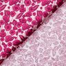 popeline di cotone Tralci di fiori – rosa chiaro/porpora,  thumbnail number 4