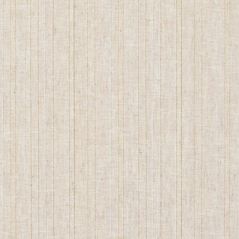 Misto lino-cotone a righe Lurex – naturale,  image number 1