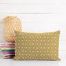 tessuto in cotone cretonne Fiori e tralci – senape/bianco,  thumbnail number 6