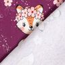 jersey di cotone Volpe con fiori | Glitzerpüppi – uva/arancio pesca,  thumbnail number 4