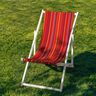 Outdoor Tessuto per sedia a sdraio Righe longitudinali 44 cm – lampone/rosso fuoco,  thumbnail number 4
