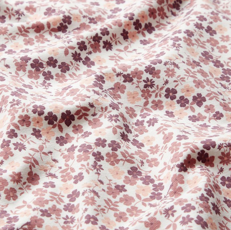 jersey di cotone mare di fiori &ndash; bianco/lill&agrave;,  image number 2