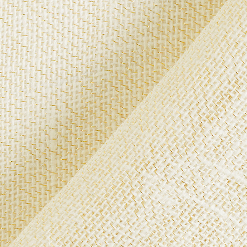 tessuto arredo Iuta lurex 150 cm – avorio/oro,  image number 4