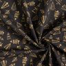 tessuto in cotone cretonne Eleganti abeti – nero/oro,  thumbnail number 3