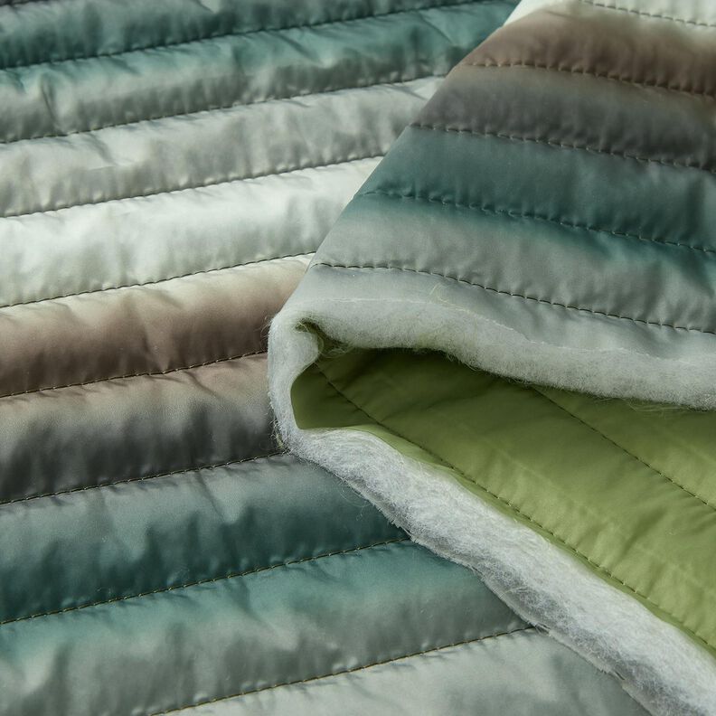 Tessuto trapuntato leggero con colori sfumati – abete blu,  image number 5