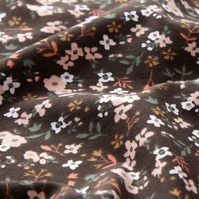jersey di cotone Millefiori – marrone nerastro, 