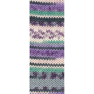 Meilenweit 100 Merino extrafine Rosanna, 100g | Lana Grossa – melanzana/verde scuro, 