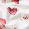 jersey di cotone Cuori ad acquerello stampa digitale – avorio/malva,  thumbnail number 2