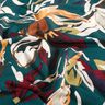 jersey di viscosa Fiori moderni – petrolio/rame,  thumbnail number 2