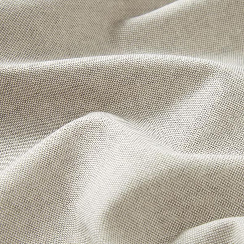 tessuto arredo, mezzo panama chambray, riciclato – grigio argento/naturale,  image number 2