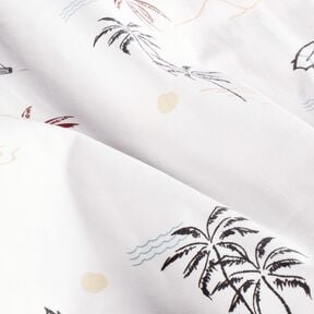 jersey di cotone Spiaggia tropicale – avorio/caramello, 
