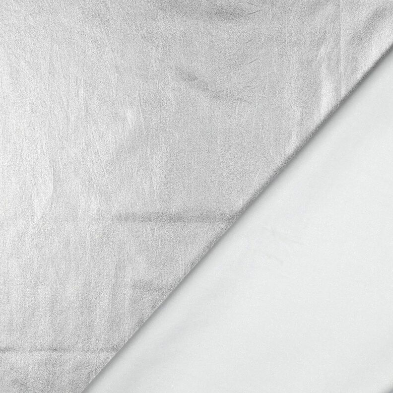 popeline di cotone rifinitura con lamina tinta unita – argento effetto metallizzato,  image number 3