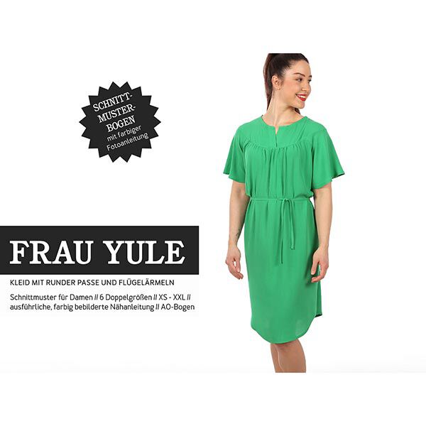 FRAU YULE Blusa con carré tondo e maniche ad aletta | Studio Schnittreif | XS-XXL, image number 1
