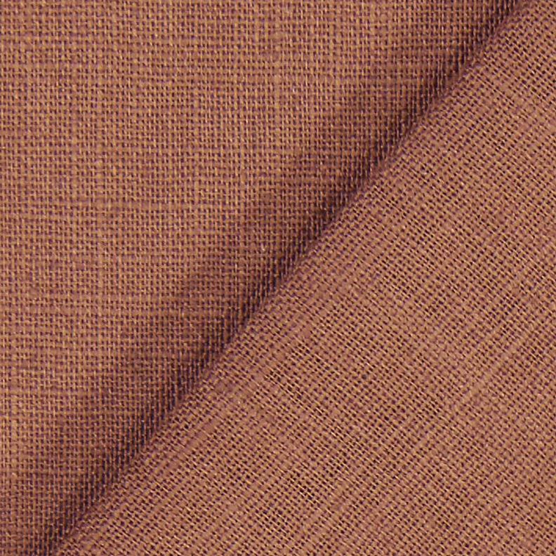 Tessuto di lino misto Ramie medio – marrone,  image number 4