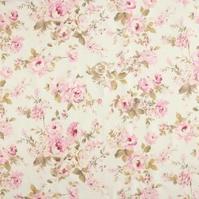 cotone rivestito Petali di rosa – crema, 