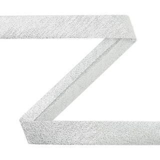 Nastro in sbieco lurex [20 mm] - argento, 