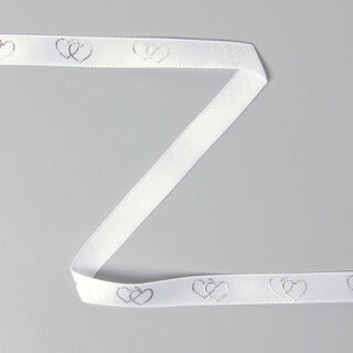 Nastro in satin Doppio cuore 1, 