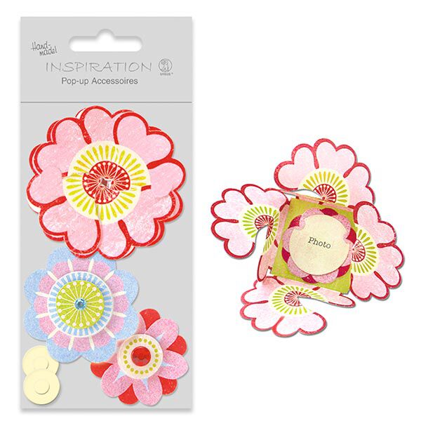 Kit per pop-up fai-da-te Flower Power – rosso, image number 1