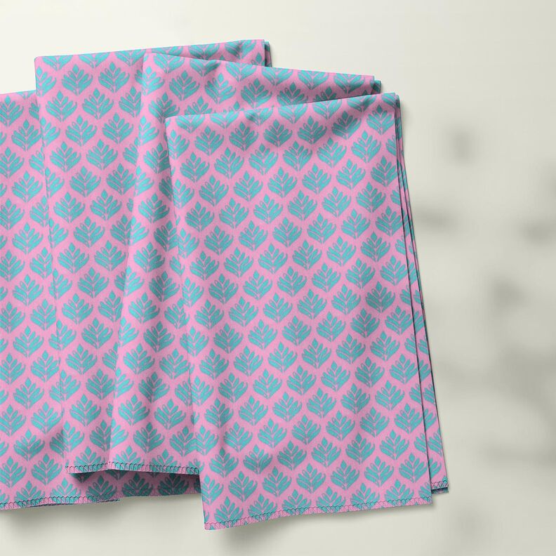 cotone rivestito Soggetti astratti – rosa/azzurro,  image number 5