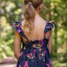 jersey di cotone Farfalle | Glitzerpüppi – blu notte/pink,  thumbnail number 6