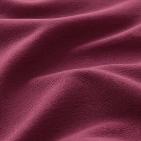 French terry leggero tinta unita – rosso Bordeaux, 