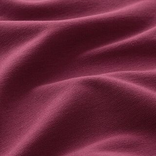 French terry leggero tinta unita – rosso Bordeaux, 