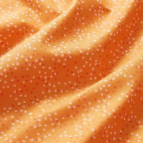 tessuto in cotone cretonne piccoli pois – arancio pesca, 