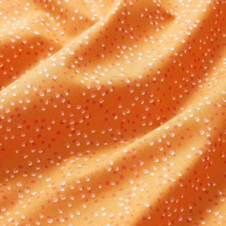 tessuto in cotone cretonne piccoli pois – arancio pesca,  image number 2
