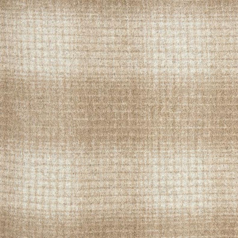 tessuto a maglia per cappotti Quadri sfumati – beige/grigio chiaro,  image number 1