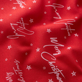 tessuto arredo tessuti canvas Auguri di Natale – rosso/bianco, 