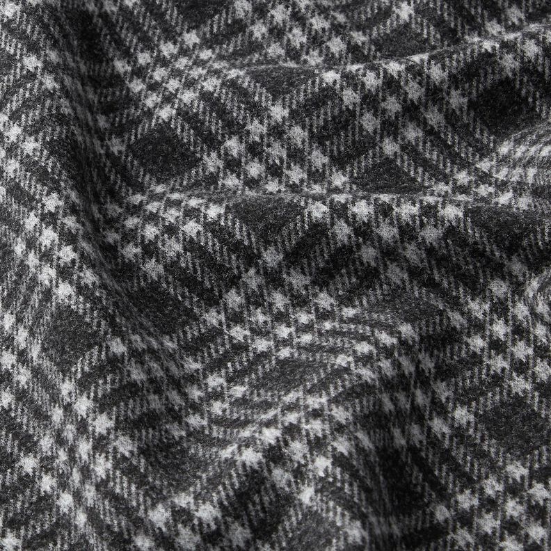 Cappotto in maglia stretch a quadri – grigio chiaro/nero,  image number 2