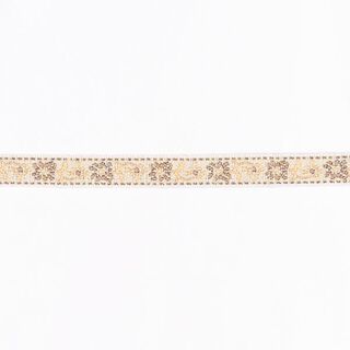 bordura jacquard folclore [10 mm] - beige, 
