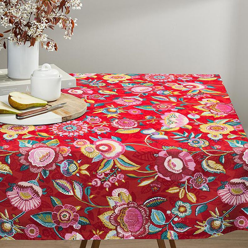 tessuto in cotone cretonne Fiori maculati – peperoncino,  image number 7