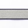 nastro gros-grain [ 3,5 cm ] – blu marino/grigio,  thumbnail number 1