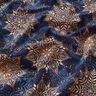 French terry, felpa estiva mandala | Glitzerpüppi – blu marino/albicocca,  thumbnail number 2