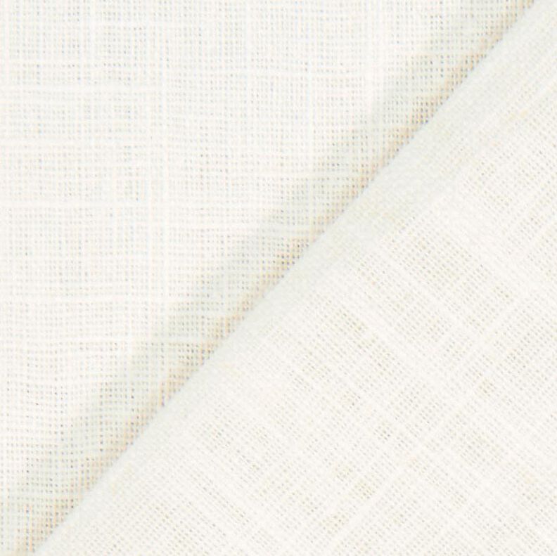 Tessuto di lino misto Ramie medio – bianco lana,  image number 4