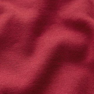 GOTS tessuto per bordi e polsini in cotone | Tula – rosso Bordeaux, 