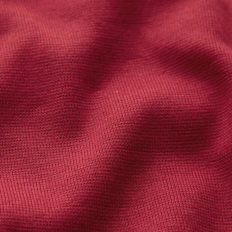 GOTS tessuto per bordi e polsini in cotone | Tula – rosso Bordeaux,  image number 2
