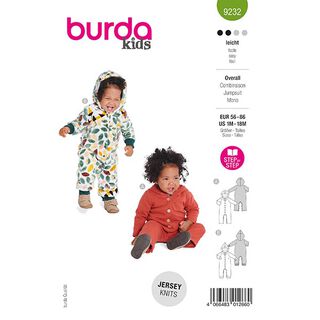 tuta | Burda 9232 | 56-86, 