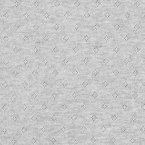 jersey maglia fine con motivi traforati Melange – grigio, 