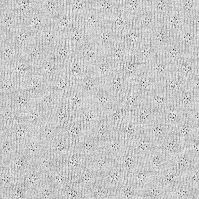 jersey maglia fine con motivi traforati Melange – grigio, image number 1