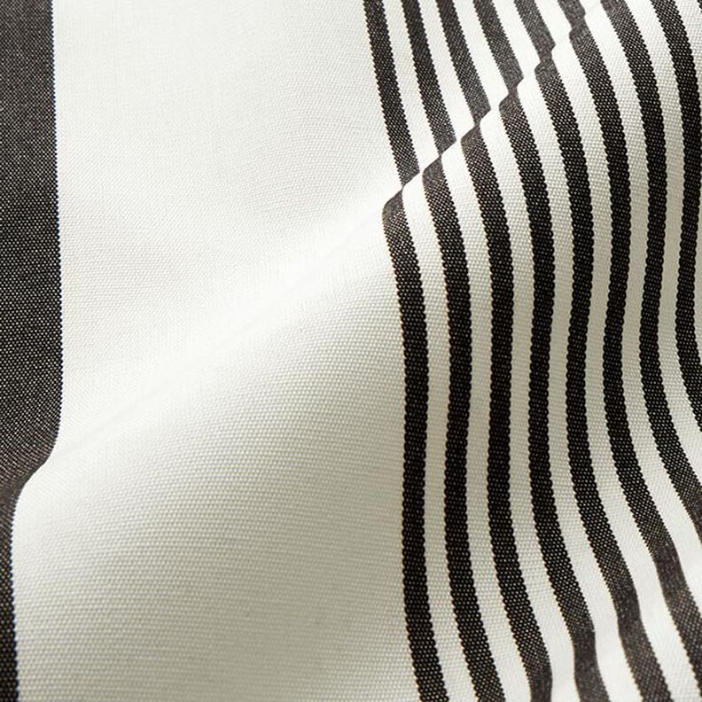 tessuti da esterni tessuti canvas elegante mix di righe – nero/bianco,  image number 2