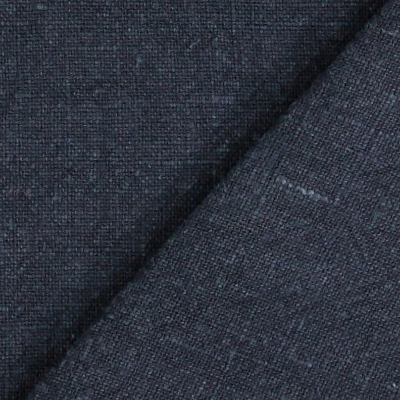 Tessuto di misto ramiè lavato a pietra, qualità pesante – blu notte, image number 3