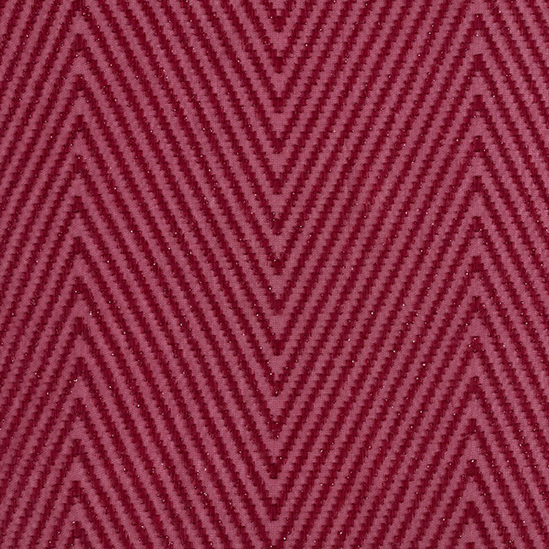 Chiffon con brillantini a zig-zag – rosso Bordeaux,  image number 1