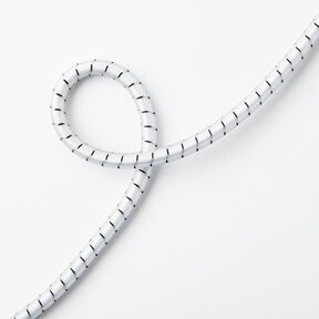 Corda in gomma resistente per esterni [Ø 10 mm] – bianco/nero, 