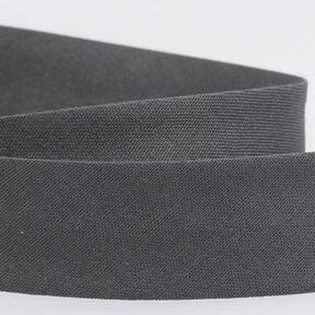 Nastro in sbieco Polycotton [20 mm] – grigio scuro, 