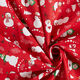 tessuto in cotone cretonne Omini di neve – rosso/bianco,  thumbnail number 3