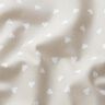 Popeline di cotone biologico con cuori sparsi – greige,  thumbnail number 2